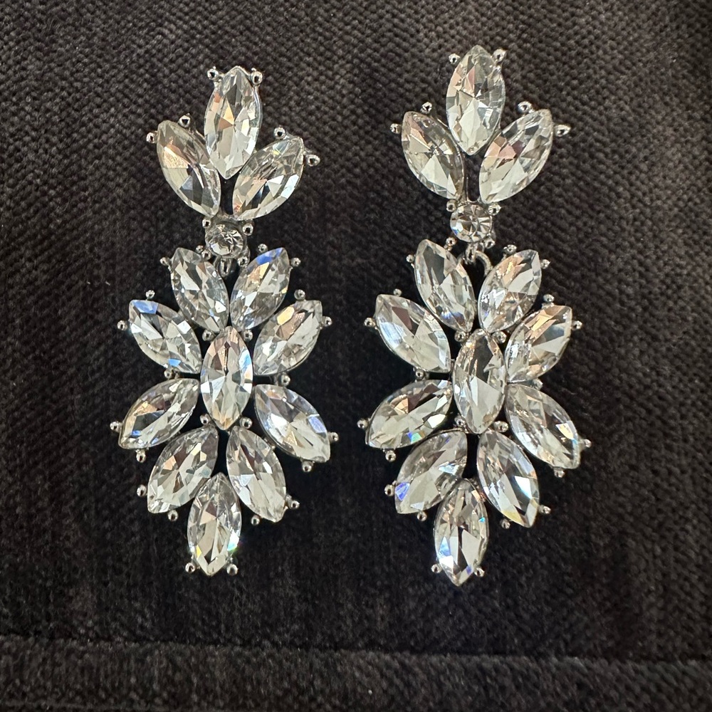 Crystal dangly dressy earrings! . Very sparkly and elegant.